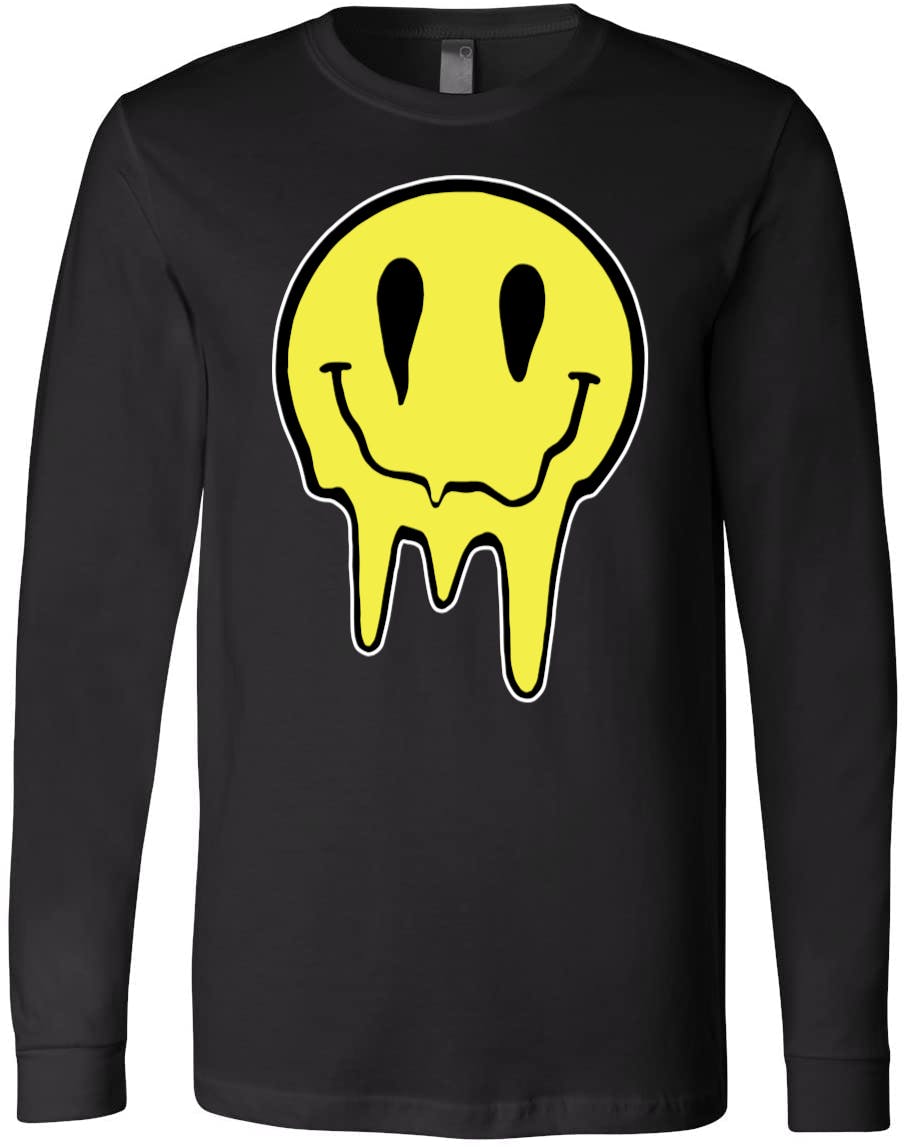 Acid Dripping Smiley Face t Shirt Vintage Gift For Men Women Funny Tee